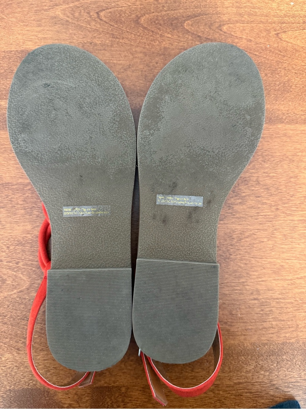bp orange Rope-Strap Flat Sandals - Picture 2 of 3